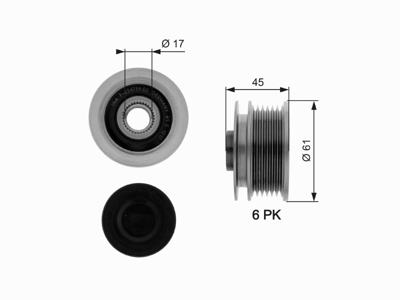 Freewheel device OAP