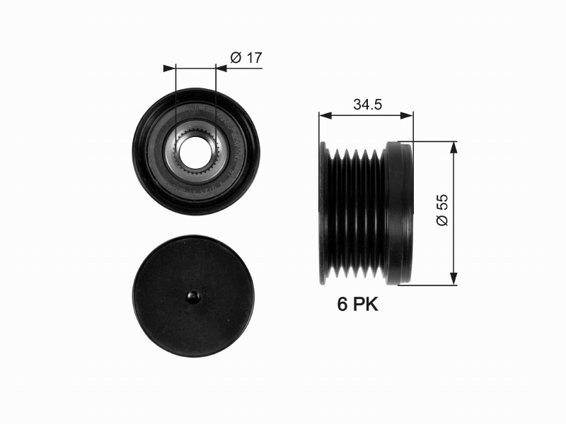 Freewheel device OAP