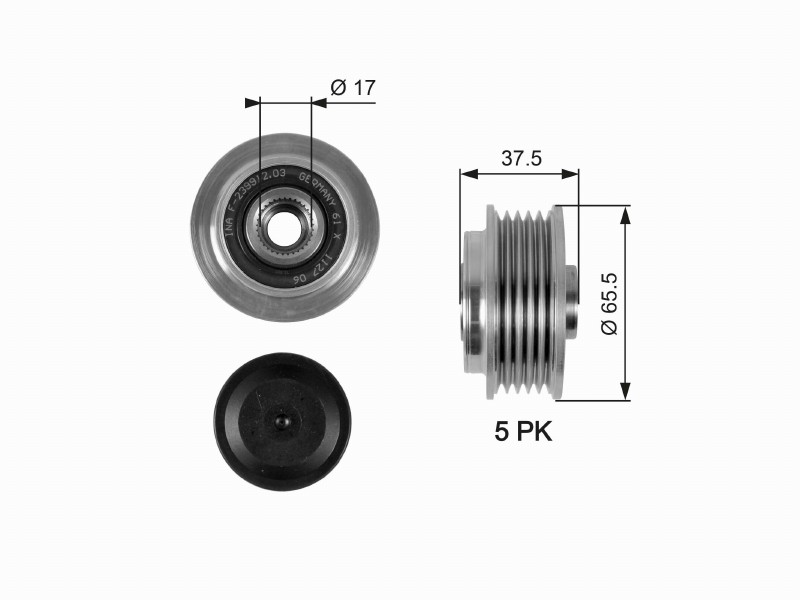 Freewheel device OAP