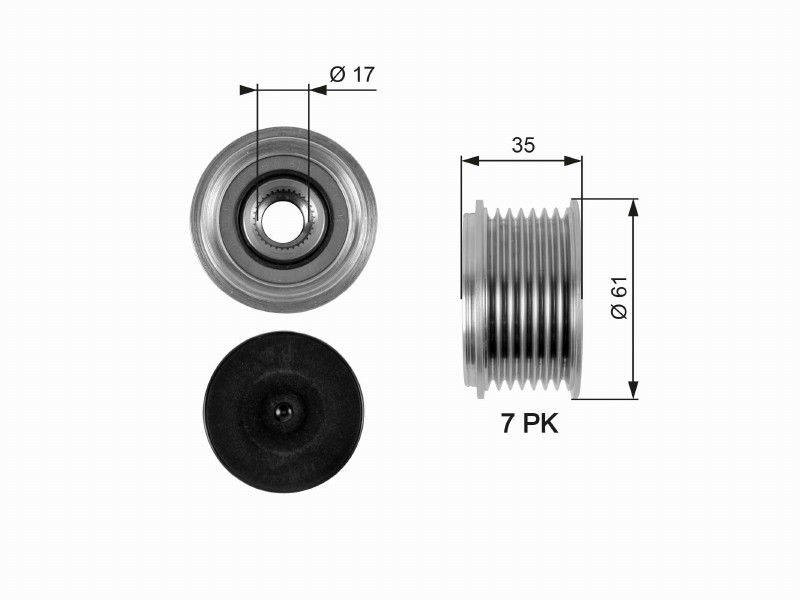 Freewheel device OAP