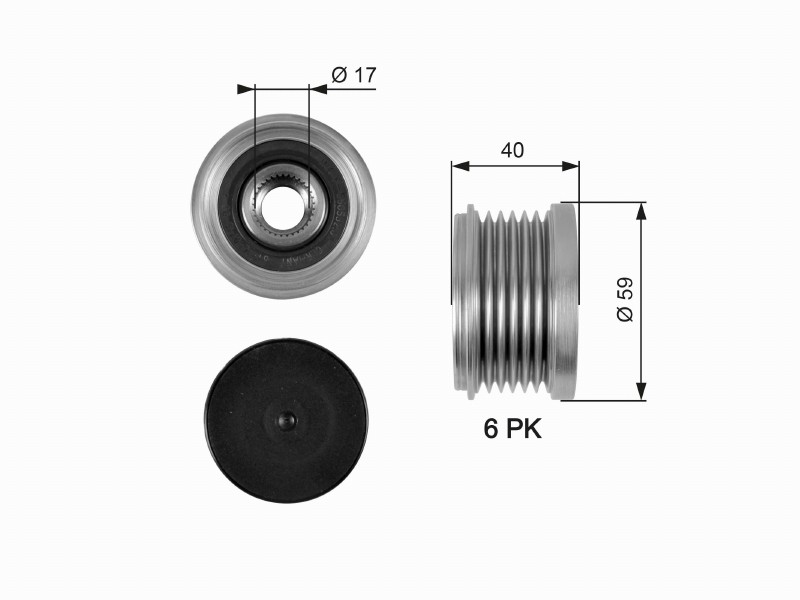 Freewheel device OAP