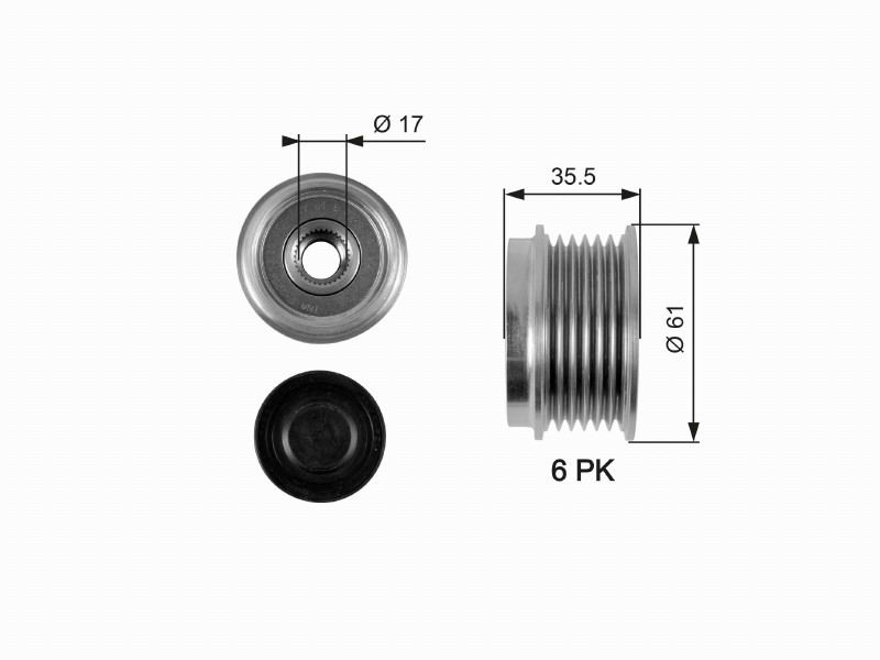 Freewheel device OAP