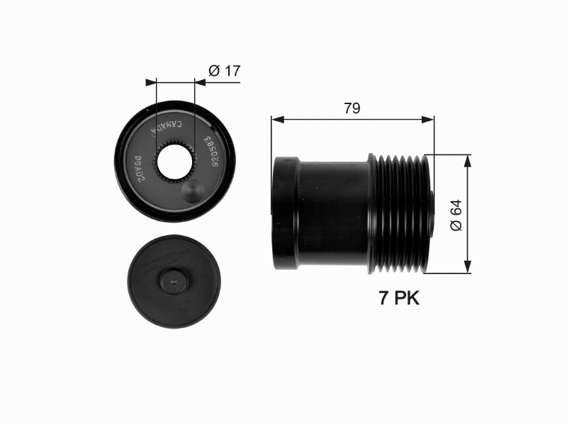 Freewheel device OAP