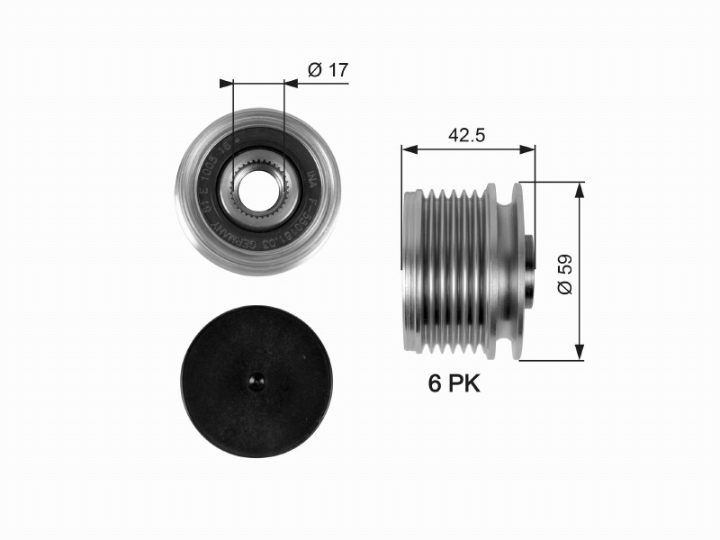 Freewheel device OAP