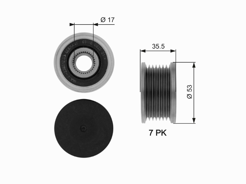 Freewheel device OAP