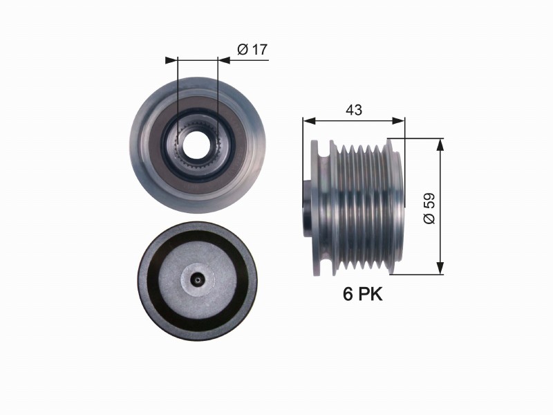 Freewheel device OAP