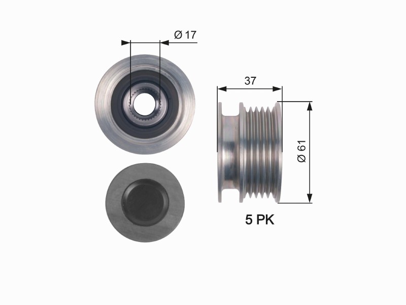 DriveAlign¸ Overrunning Alternator Pulley