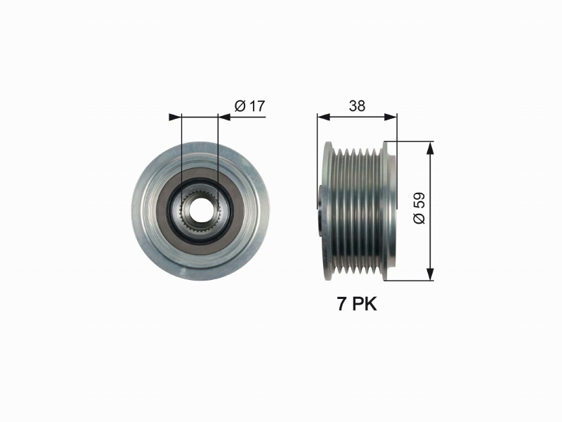Freewheel device OAP