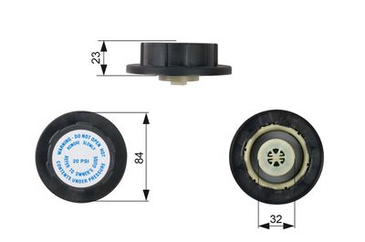 RC242 expansion tank cap