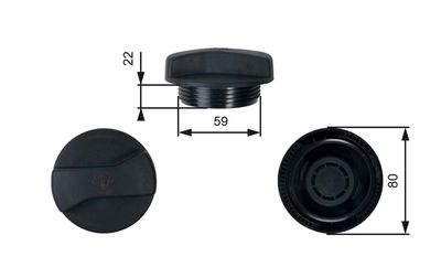RC245 expansion tank cap