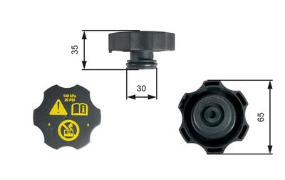 RC249 expansion tank cap