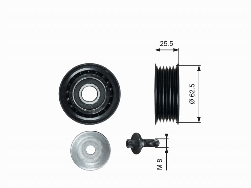 T36736 drivealign mv idler