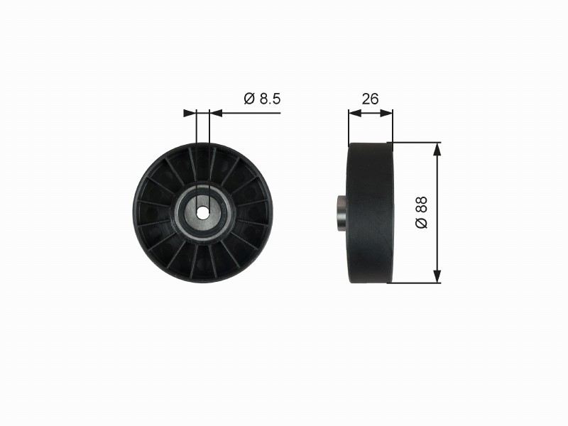 T36758 drivealign mv idler