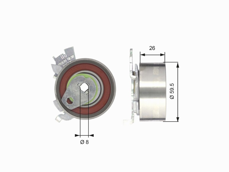 T43106 powergrip tensioner