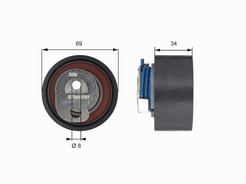 T43163 powergrip tensioner