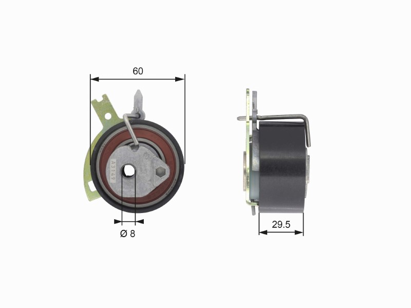 T43186 powergrip tensioner