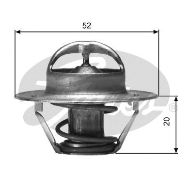 GATES TH00591G1 / Termostato, Refrigerante