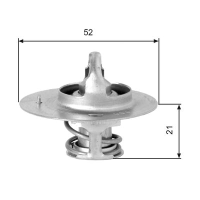 GATES TH03282G1 / Termostato, Refrigerante
