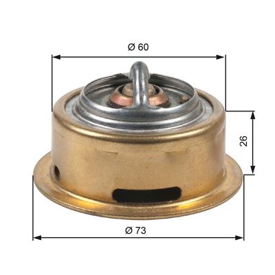 GATES TH47370G1 / Termostato, Refrigerante