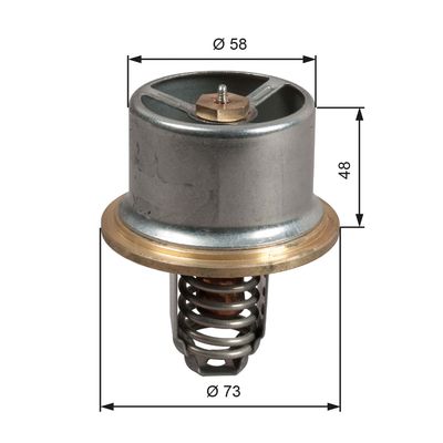 GATES TH51180G1 / Termostato, Refrigerante