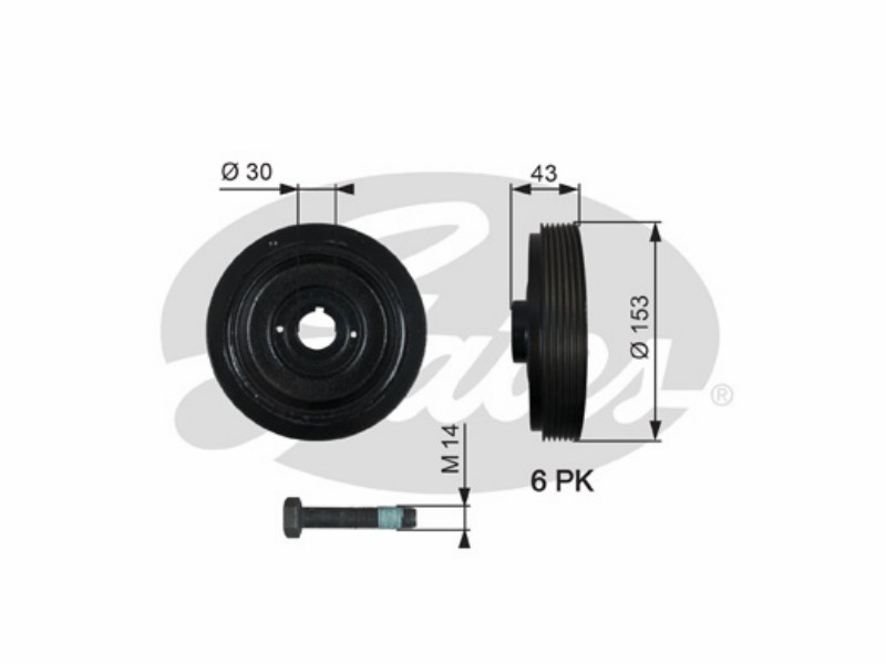Belt pulley, crankshaft