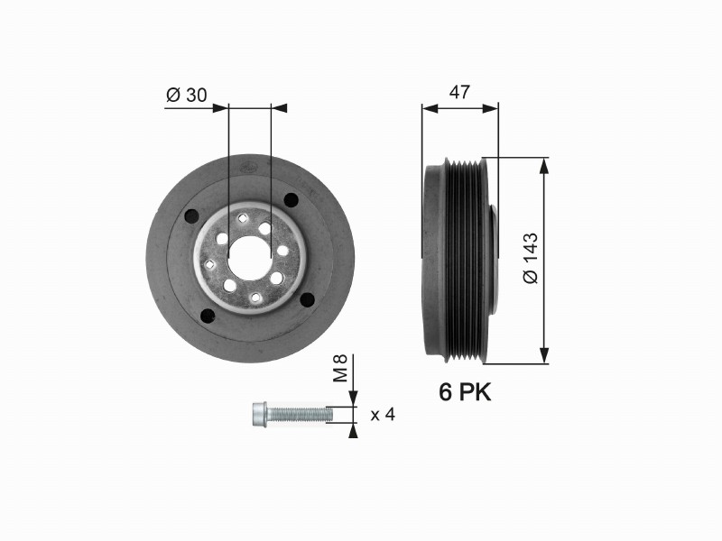 TVD1014A da tors vibr. damper