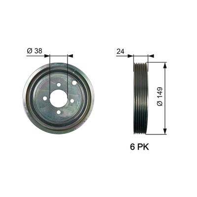 PULEGGIATVD1099 da tors vibr. damper