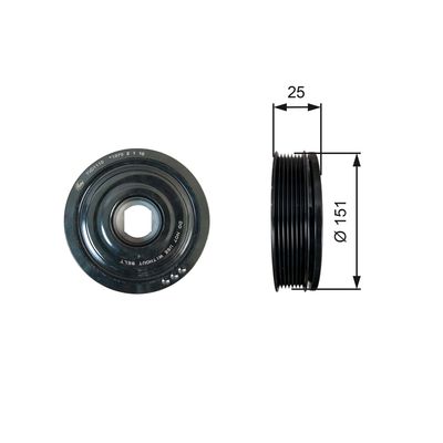 Puleggia senza accessori Mercedes vito
