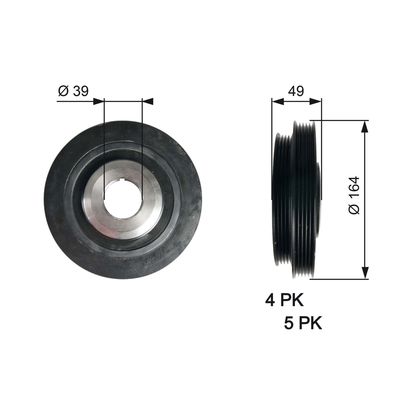 PULEGGIATVD1114 da tors vibr. damper