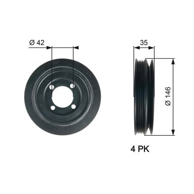 PULEGGIATVD1115 da tors vibr. damper