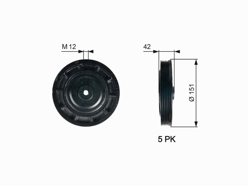 PULEGGIATVD1116 da tors vibr. damper