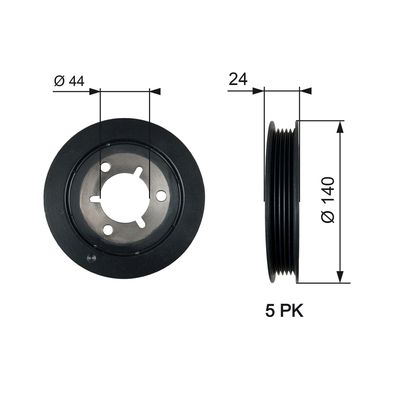 PULEGGIATVD1125 da tors vibr. damper