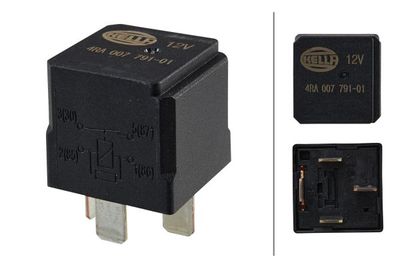 Relô 4 pin 12V 40A +res.-ex 931 210-297