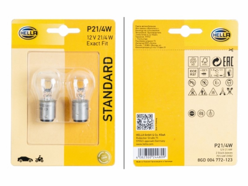 Lampadina ind. direzione P21/4W 12V