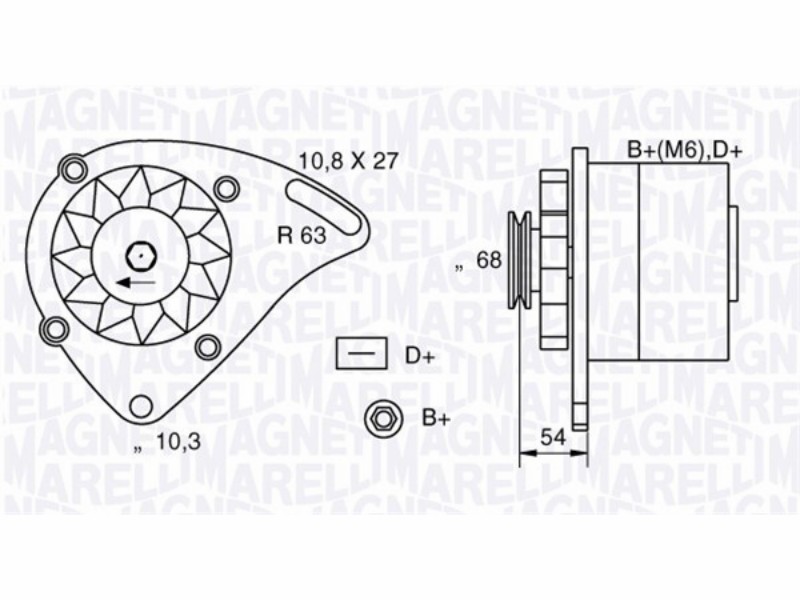 Alternatore cinquecento ie (903cc)