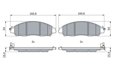 Guarnizione freno e-nv 200 leaf
