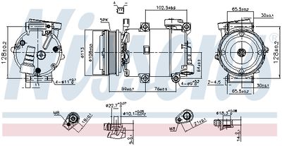 NISSENS 890788 / Compressore, Climatizzatore ** FIRST FIT **