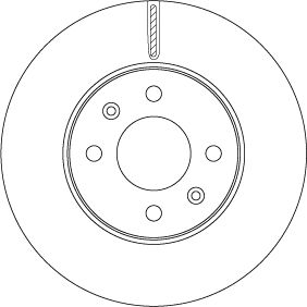 Disco freno, 256x22 mm, ventilato, verniciato