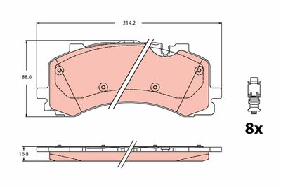 Pastiglie freno Audi Audi: Q7 (4MB, 4MG), Q7 van (4MB, 4MG)