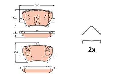 Pastiglia freno-posteriore-volvo: XC40 (536)