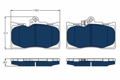 Pastiglie freno Lexus Lexus: gs (_L1_), gs (_S19_), rc (_C1_)
