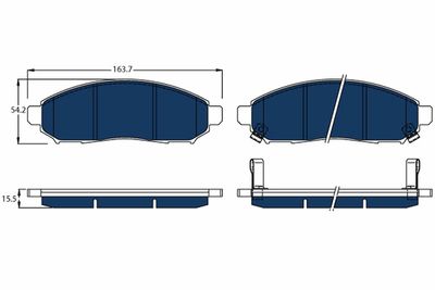 Pastiglie freno : evalia bus, leaf (ZE0), NV200 van