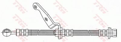 Tubo freno-front axle-honda: cr-v I (rd)