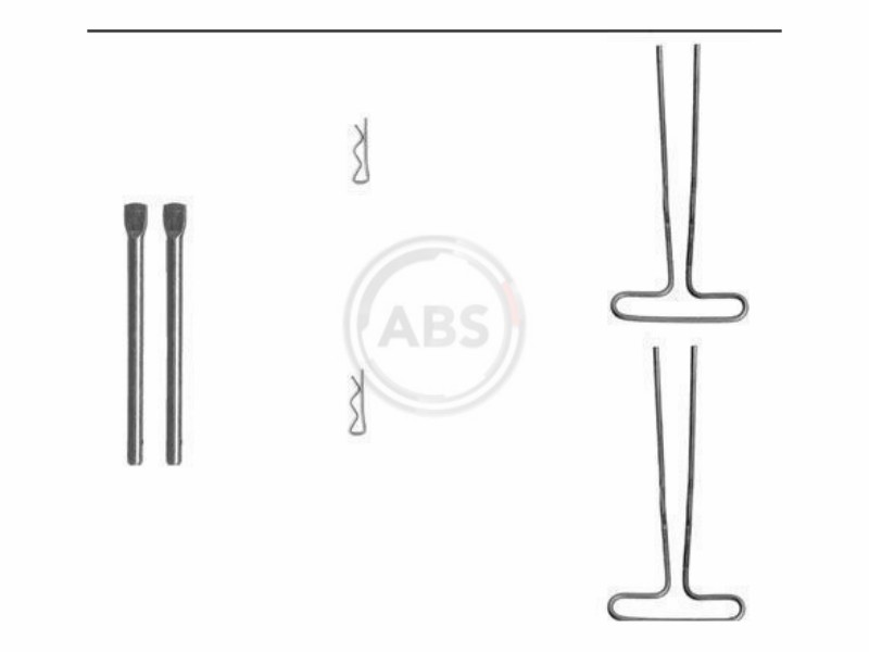 Kit accessori,Pastiglia freno C15/LN/LNA/Visa (76-00)