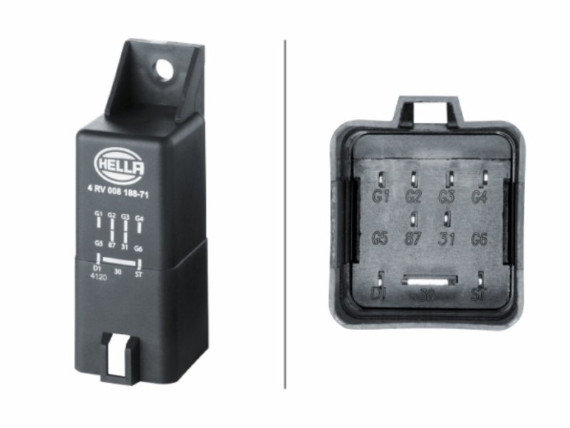 Control unit, glow time