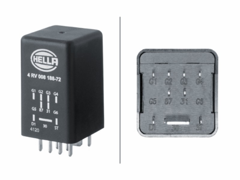 Control unit, glow time
