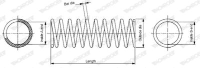 Monroe SP0584 / molla autotelaio monroe oespectrum springs