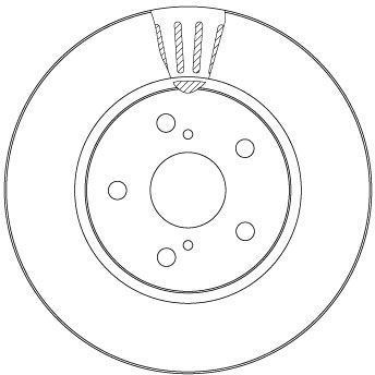 Disco freno, 299x28 mm, ventilato, verniciato