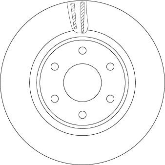 Disco freno, 296x28 mm, ventilato, verniciato