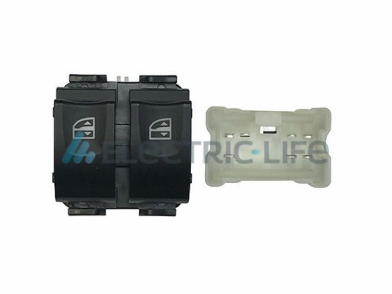 Blocco 2 interruttori porta anteriore sx alzacristalli comfort connettore bianco 7 pin